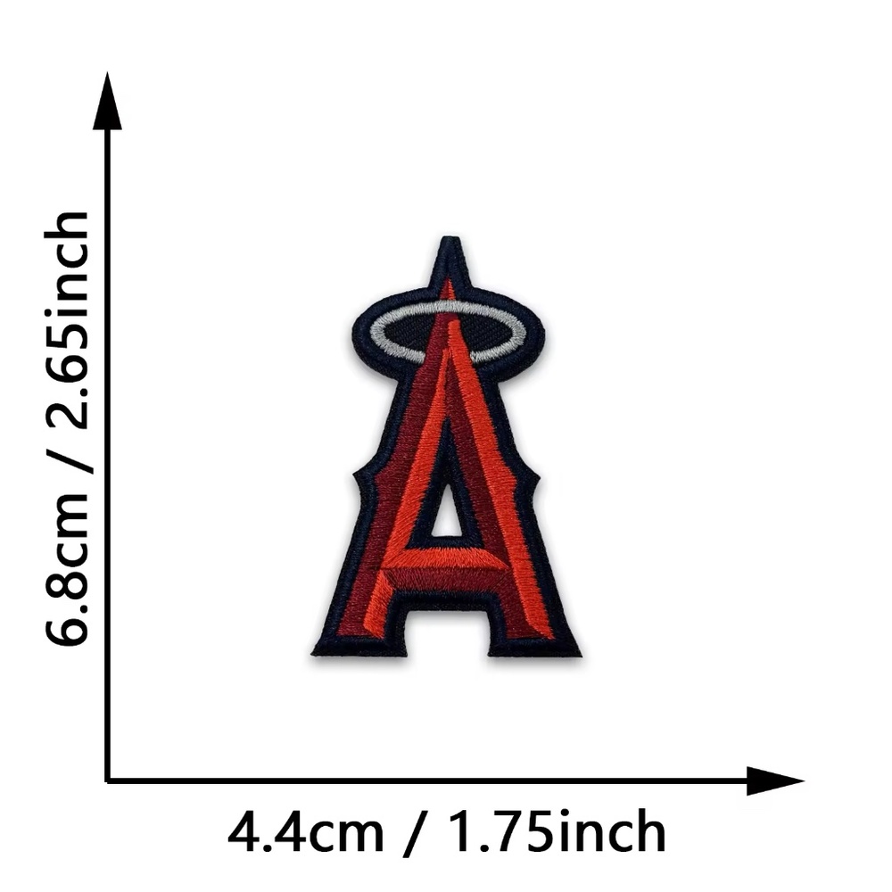 Vintage Los Angeles Angels MLB Patches DIY Baseball All Teams Embroidered LA